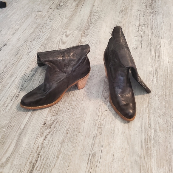 Metallic grey cowboy boots size 6.5 block heel western rodeo party shoes - Picture 2 of 14